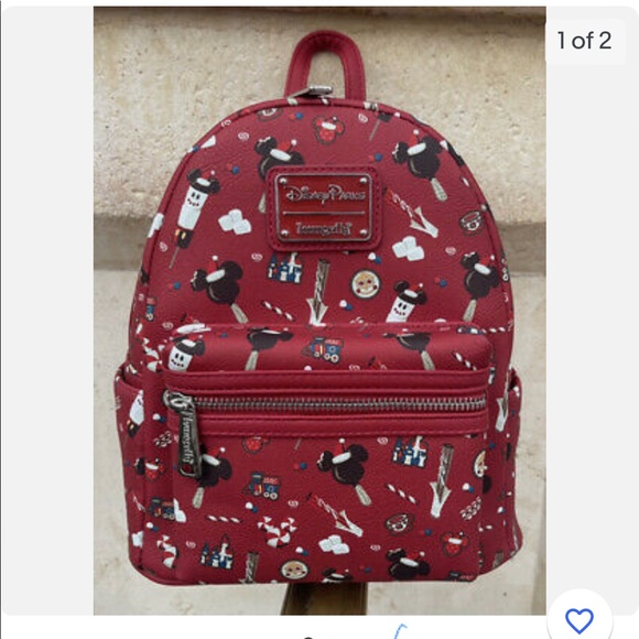 Brand new Loungefly Disney Parks Christmas mini backpack - Picture 1 of 6